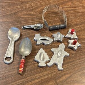 Vintage Aluminum Baking Tools Set